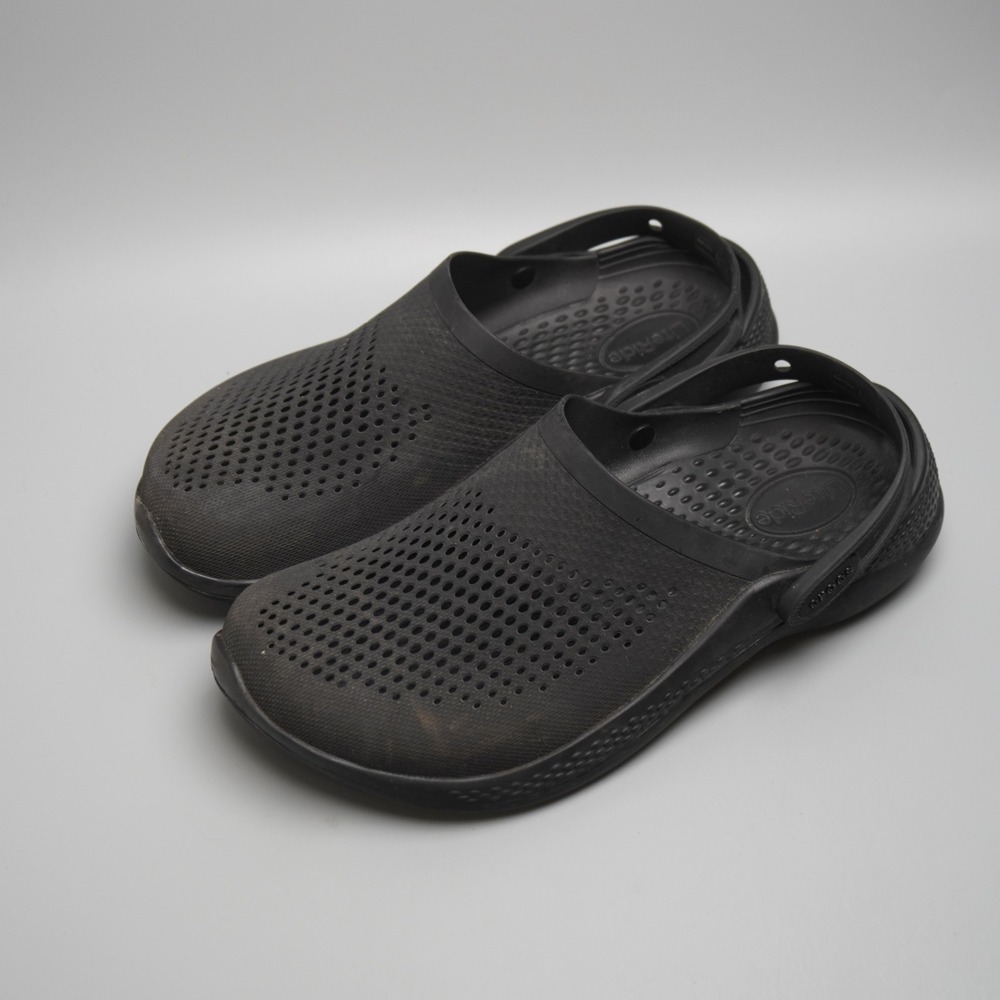 Crocs LiteRide Clog Black Mens 8 Womens 10 Comfort Slip On Shoes 204592